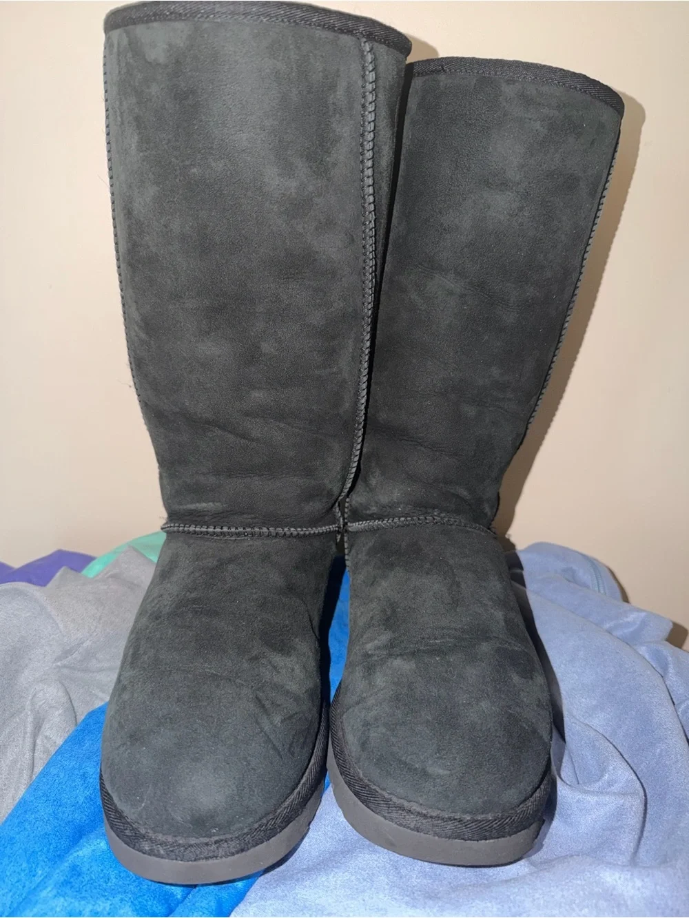 UGG Classic Tall Suede Boots - Black